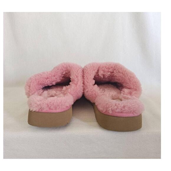 UGG Cozy Slippers Slide Mule Sheepskin Pink Size 11 Faux Fur SlipOn Casual House - Picture 5 of 12